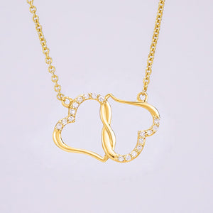 Wife gift "Everlasting Love" Necklace 10k solid Gold (card 51)