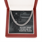 Cuban Link Chain Necklace "Difficult Roads"
