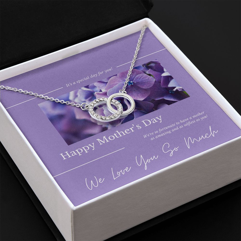Family to Mother gift "Perfect Pair" Necklace (#31)
