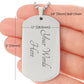 "I Stand With Ukraine" Patriotic Dog Tag Style Necklace