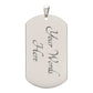 "I Stand With Ukraine" Patriotic Dog Tag Style Necklace