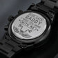 Farher's "Engraved Design Black Chronograph" Watch