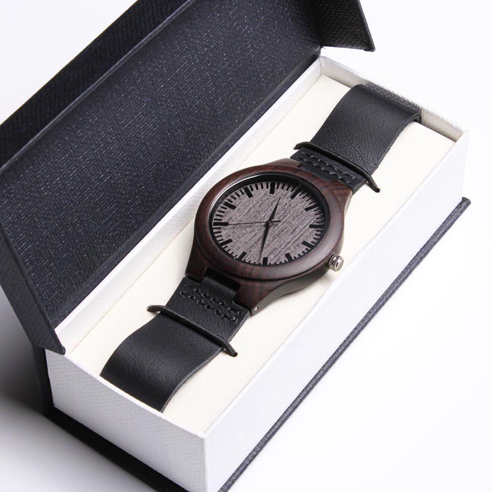 Oceans Of Time "Engraved Wooden" Watch