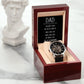 "Dad You are loved" Men's Openwork Watch