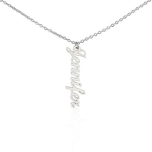 "Vertical Name" Necklace