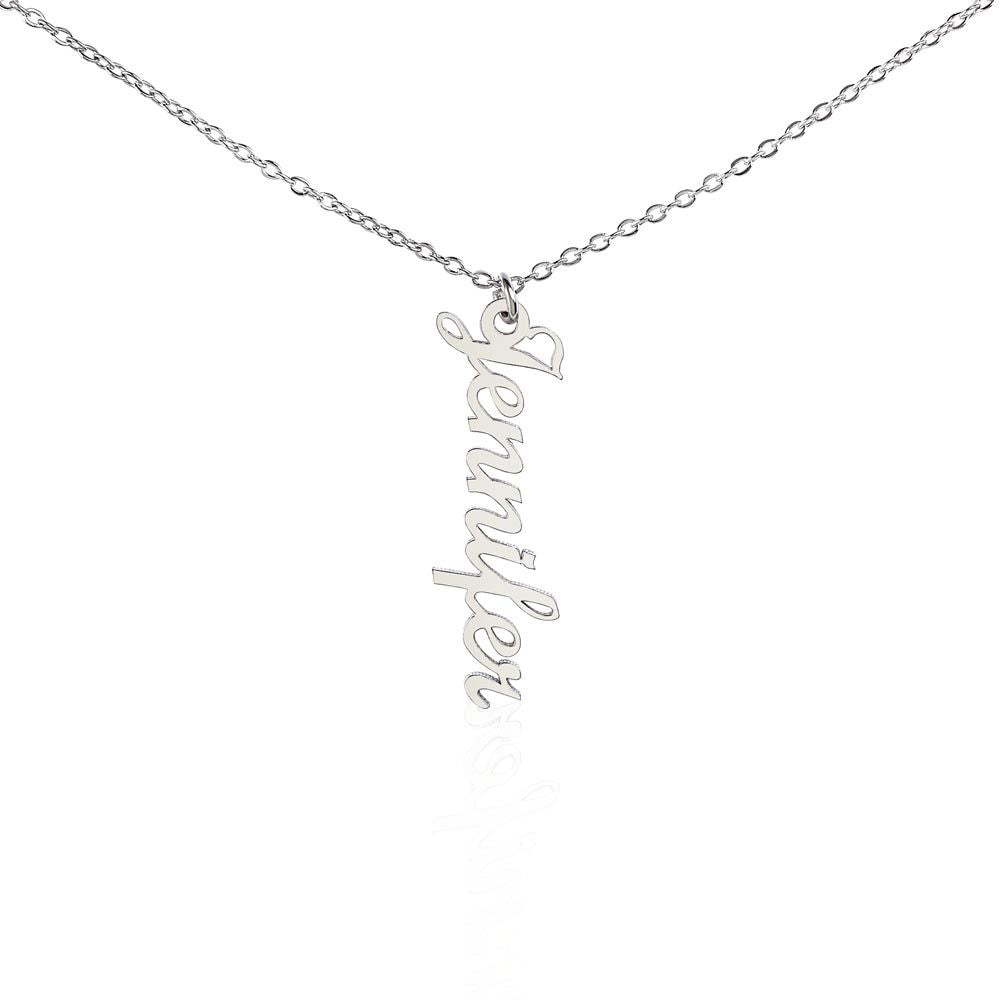 "Vertical Name" Necklace