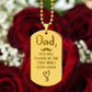 Father’s gift "Engraved Dog Tag" Necklace