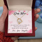 Daughter to Mother gift "Forever Love" Necklace (#68)