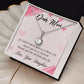 Daughter to Mother gift "Eternal Hope" Necklace (#68)