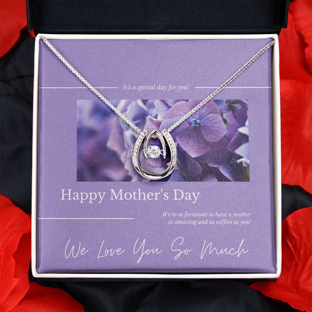 Family to Mother gift "Lucky In Love" Necklace (#31)