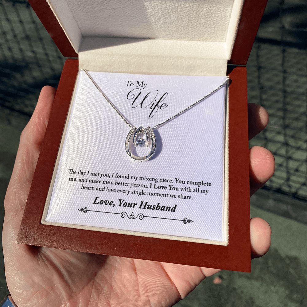 Wife gift "Lucky in Love" Necklace (#2-5)