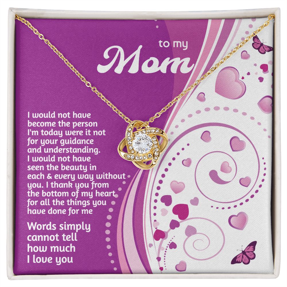Mother gift "Love Knot" Necklace (#71)