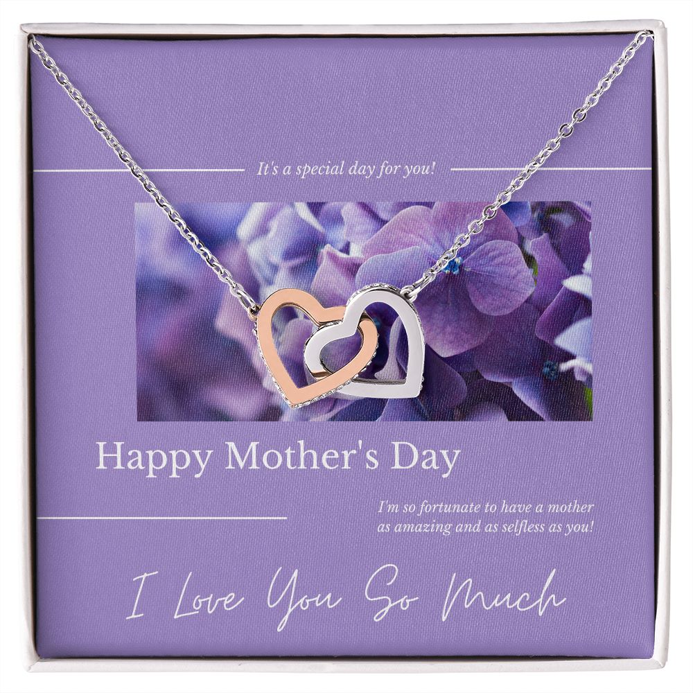 Child to Mother "Interlock Heart" Necklace (#31)
