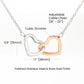Mother gift "Interlock Hearts" Necklace (#71)