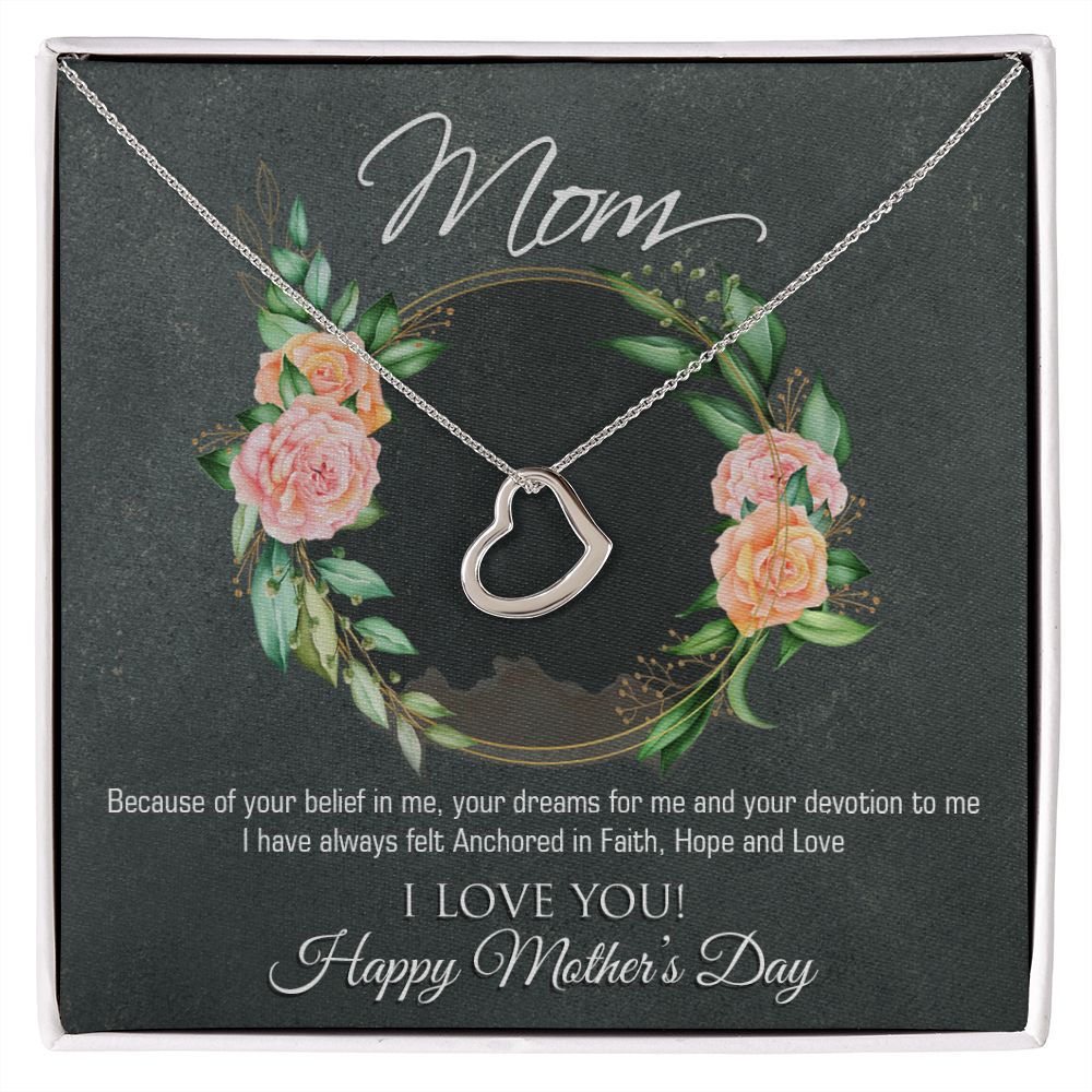 Mother's Day gift "Delicate Heart" Necklace (#67)