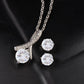 Mother's Day gift "Alluring Beauty Necklace & CZ Earring" (#67)