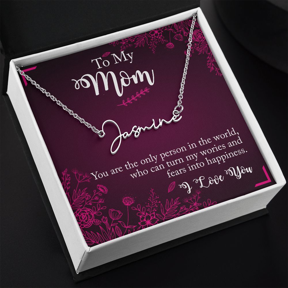 Mother's Day gift "Signature Style Name" Necklace (#67)