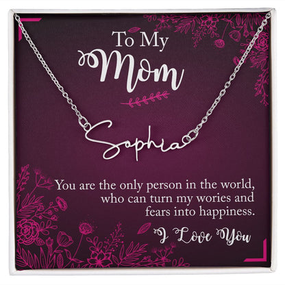 Mother's Day gift "Signature Style Name" Necklace (#67)