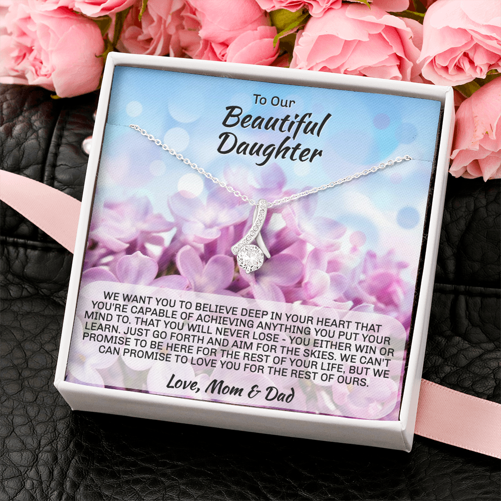Parents to Daughter "Alluring Beauty" Necklace (card 1-3)