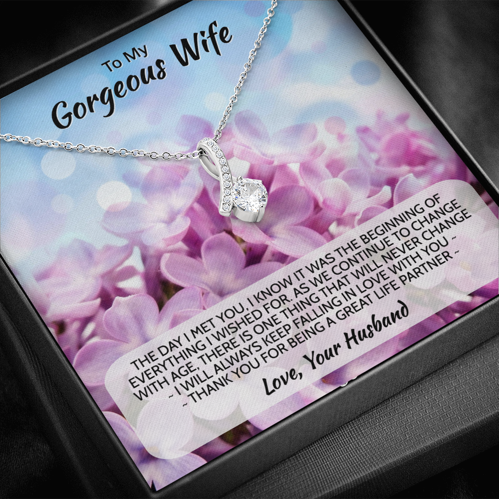 Wife gift "Alluring Beauty" Necklace (card 1-2)