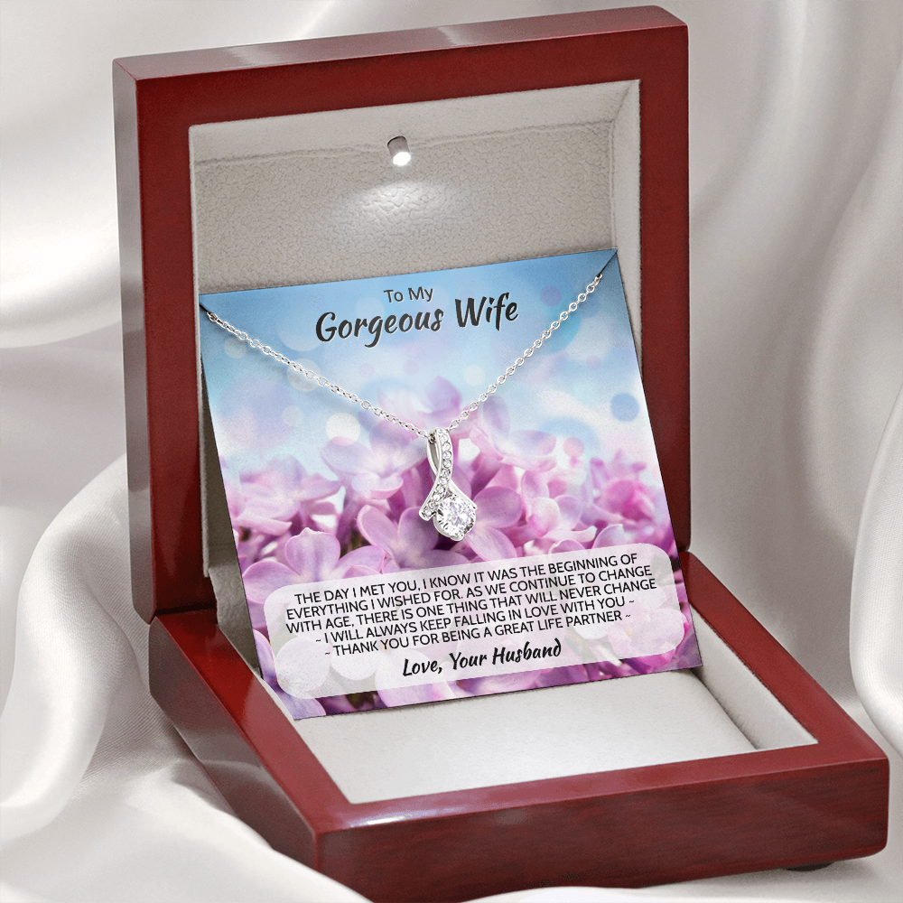 Wife gift "Alluring Beauty" Necklace (card 1-2)