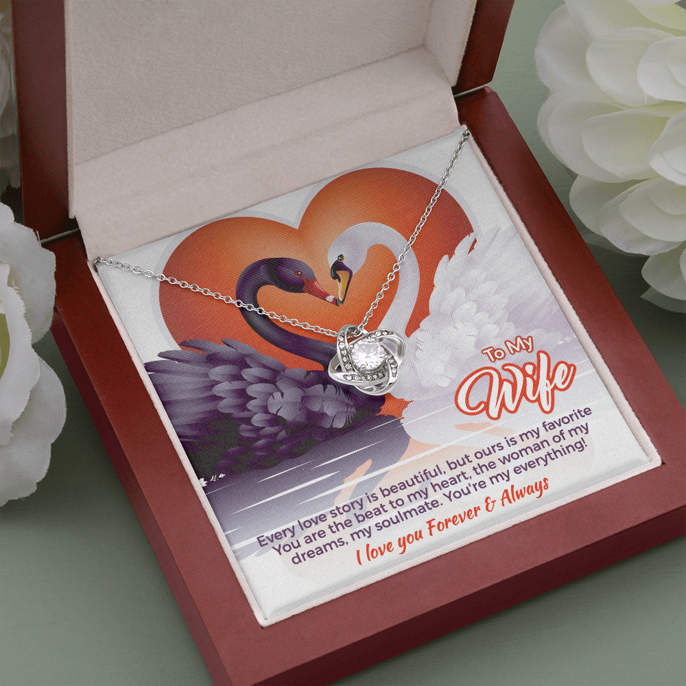 Wife gift "Love Knot" Necklace (card 59)